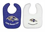 NFL Baltimore Ravens 2パックホワイトスナップBaby Bib &パープルすべてProベビーよだれかけ