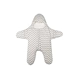 杜屋トヤ　赤ちゃん用おくるみ　寝袋　寝巻き　抱っこひも　ベビースリーパー　敷物　海星ちゃん　柔らかい　お出かけ用品　保温　防寒　オールシーズン　出産祝いプレゼント　新生児　ベビー　83cm (青)