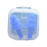 ヘルスケア ソフト 耳栓 旅行 睡眠 騒音低減 イヤプラグ 予防耳栓 ブルー