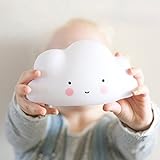 GLADLEかわいいクラウドSmile Face LEDランプ夜ライト子供寝室子供保育園Night Lamps (ホワイト)