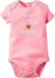 カーターズ Carter's ロンパース ボディスーツ 半袖 綿100% Best Little Sister Bodysuit 9M (67-72cm)