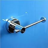 AUCH強力な品質ステンレススチール吸盤ティッシュ/ペーパーホルダー/キッチン/バスルーム用ラックホーム使用 M シルバー KSP-004-008-001-332