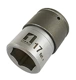 イチネン ミツトモ QCソケット シングル ショートタイプ 17mm 6角 IM-4W17S-6K