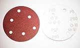 ダブルアクション マジック ペーパー サンダー用 125mm 6穴 100枚 セット (#80)