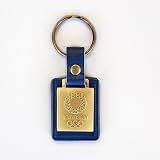 東京 2020 オリンピック エンブレム ゴールド エンボス レザー キーホルダー ネイビー