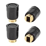 uxcell カーボンブラシホルダー プラスチック製ゴールドトーン 10mmx6mm 4個入り