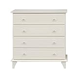 アルファタカバ プリンセスチェストシリーズ レイア 80cm幅4段 取っ手クリスタルハートクリア