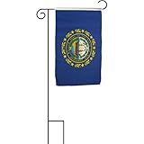 12X18 12X18 State Of New Hampshire Sleeved Garden Stand Flag [並行輸入品]