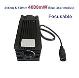 445nm 450nm 4000mW 4W青色ドットレーザーモジュール12V用DIY CNCカッター彫刻 クラス2