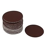 uxcell サンドペーパー シート ディスク 60 粒 研磨砥粒 3"直径