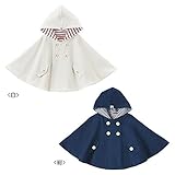 [ミキハウス] MIKIHOUSE ★UVカット対策★イカリマークのマリン風パイルポンチョ (70cm-90cm) 11-3802-782 白