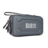 BUBM Eva電子アクセサリーオーガナイザーケースガジェットバッグwithハンドル、旅行、Perfect forケーブル、USBドライブ、電池、メモリカード グレイ