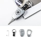 アルミドア グラブハンドルノブカバートリム ジープラングラー2007年型から2017年型用 Key Fob Cover シルバー szzt-35