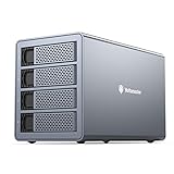 Yottamaster HDDケース 3.5インチ USB3.0接続 4Bay ハードディスクケース SATA3.0対応 18TB×4台搭載可能 中小企業向け 大容量 外付けハードドライブエンクロージャ アルミ グレー[FS4U3]