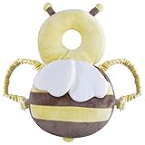 赤ちゃん 転倒防止 ごっつん防止 Ninonly リュック ベビーヘルメット フランネル 転ぶ ベビー用品 安全 可愛いクッション 頭を保護できる 出産祝い 贈り物 怪我防止 冬用 ハチ