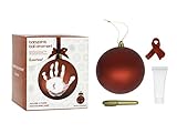 Pearhead Babyprints DIY Handprint or Footprint Ball Ornament, Red by Pearhead
