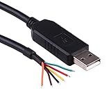 FTDI チップ USB - 5V TTL UART シリアルケーブル 6ウェイワイヤ端子 TTL-232R-5V