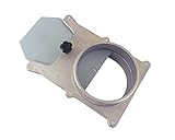 5" OD Self Cleaning No Clog Aluminum Blast Gate Cut Off Valve for Dust Collection System ABG5 [並行輸入品