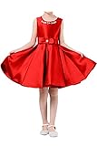 (アイビードレシング) Ivydressing 子供ドレス パーティードレス ウェディング フラワーガールドレス ジュニアドレス 披露宴 発表会 演奏会 ガールズ ショートドレス ラウンドネック 多色