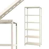 スマートラック STR-1176-BC 幅87.5×奥行30×高さ210cm 6段 ホワイト 70㎏/段