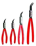 Knipex 9K 00 19 01 US 45° Internal Circlip Snap-Ring Pliers Set (4 Piece) [並行輸入品]