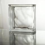 ガラスブロック エンドブロック◆◆◆デザイン豊富22種類◆◆◆（クリアシリーズ） 190mm角×80mm厚 (1個（サンプル）, End Block)