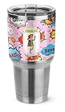 Woman Superheroステンレススチールタンブラー – 30 oz ( Personalized )