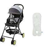 【セット買い】コンビ ベビーカー F2plus AJ フィールドグリーン+1秒タオル マルチフィットシート QJ グレー
