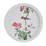 JiyaruラウンドフォトフレームWooden Wall Hanging写真ホルダーホームインテリア 8 inch ホワイト JP0031-1-8in/QBUS