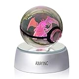 axayinc 3dクリスタルボールLED夜ライトAdvanceレーザー彫刻子供のギフト