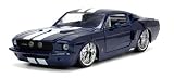 ミニカー 1/24 JadaTOYS☆1967 シェルビー GT500 白/紺色 フォード・マスタング 1967 Shelby GT500 [並行輸入品]