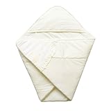 夏物素材 スーピマ綿 ベビーアフガン おくるみ クリーム