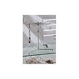 アクセサリースタンド 回転式 H30cm ホワイトニッケル