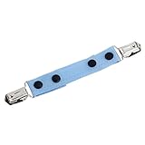 【ノーブランド品】子供用　ウエスト　調整可能　ベルト　クリップ　（スカイブルー）