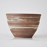 信楽焼 盆栽鉢刷毛目山草 4号 幅11.5cm×高8cm