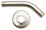 Plumb Pak PP825-10BN Shower Arm & Flange, Brushed Nickel, by Plumb Pak