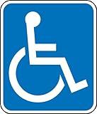 Accuform Signs FRA194RA Engineer-Grade Reflective Aluminum Handicapped Parking Sign (Florida) Legend