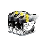 Brother(ブラザー)用 LC111BK ブラック 互換インク カートリッジ 3本セット 3BK【安心三年/残量検知/大容量タイプ】