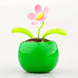 Excellent.advanced?フリップフラップフラワーポットスイングソーラーパワードムービングダンスフラワーひまわりの車の装飾幸せなおもちゃのダッシュボードオフィスデスク贈り物装飾家庭用ディス