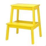 Staircase StoolスツールTH木製ラダー子ステップスツール家庭用シューズベンチ大人用ステップスツール イエロー