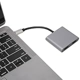 Acogedor USBC-デュアルHDMIアダプター4K @ 30Hz、ポータブルUSB Type Cアダプター、 Pro/Air、Surface、Galaxy、Dellなど