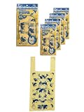 コア 手さげ袋 イルカ 125枚 (25枚×5冊) 約4-6L 幅30cm×縦40cm 厚さ0.015mm 動物柄 レジ袋 小分け袋 ゴミ袋 おむつ入れ K-840S