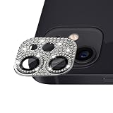 iPhone 12 mini/iPhone 11 カメラ保護ガラスフィルム カメラレンズ保護カバー アルミニウム合金＋強化ガラス製 カメラカバー キズ防止 露出オーバー防止 耐衝撃 防塵 防滴 薄型 3D全面保護 【1枚】 ブラック iPhone 12 mini/iPhone 11 対応 カメラガラスフィルム