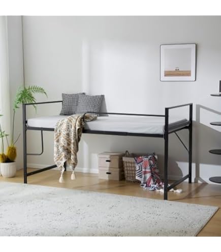 Amazon｜ロフトベッド セミダブル パイプベッド 【高さ90cm・耐荷重