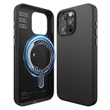 【elago】 iPhone 15 Pro Max 対応 ケース MagSafe 対応 PUレザー 耐衝撃ケース 合成皮革 耐衝撃 マグセーフ スマホケース [ Apple iPhone15ProMax アイフォン15 プロマックス 対応 携帯ケース ] MAGNETIC LEATHER CASE (ブラック)