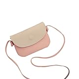 (Pink) - Women Bags Creazy Clamshell Fashion Embossed Purse Shoulder Diagonal Package (Pink)