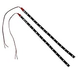 SODIAL(R)2 x ストリングライト 15 LED30 cm 赤いライトチェーン 12V