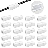 Lasocy ケーブルクリップ コードクリップ ケーブル 固定 壁 コード 整理 車 両面テープ付き lanケーブル 留め具 ホワイト (2