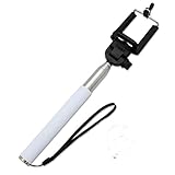 自撮り棒 セルフォスティック スマホ 自分撮り ホワイト