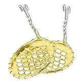 UTHCLO 2個 銅ゼリースクレーパー 便利な食品スクレーパー ボウルスクレーパー グラインダー あんこスクレーパー チーズおろし金 シュレッダー バタースクレーパー スナック Golden